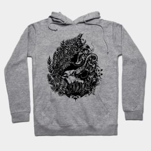 Ancient Elephant Black Hoodie